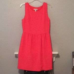 Fitted coral dress